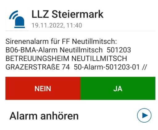 Brandmeldeanlagenalarm